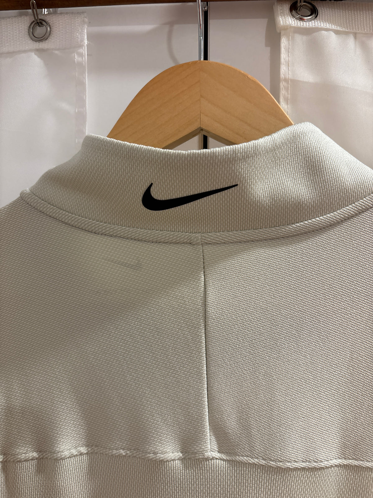 2020s Malbon Nike Quarter Zip Pullover Sweater Cream