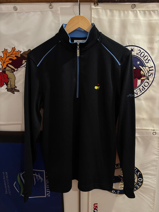 2020s Masters Performance Quarter Zip Pullover Sweater Black