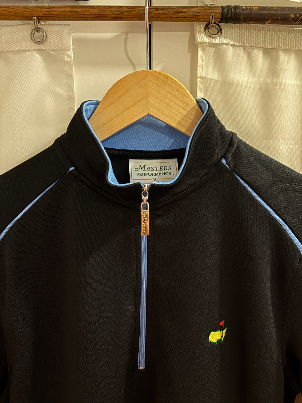 2020s Masters Performance Quarter Zip Pullover Sweater Black