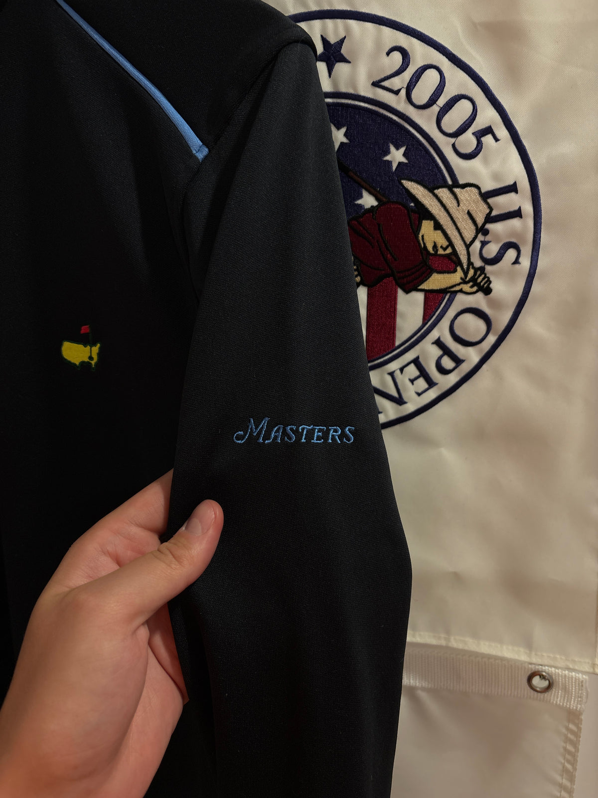 2020s Masters Performance Quarter Zip Pullover Sweater Black
