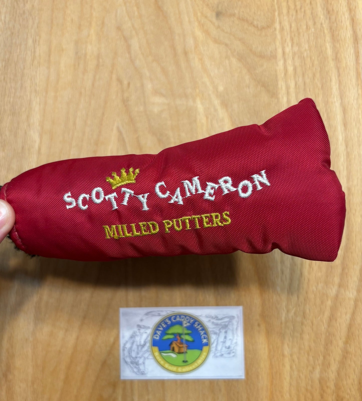 1990s Scotty Cameron Milled Putters NOS Red Nylon Headcover