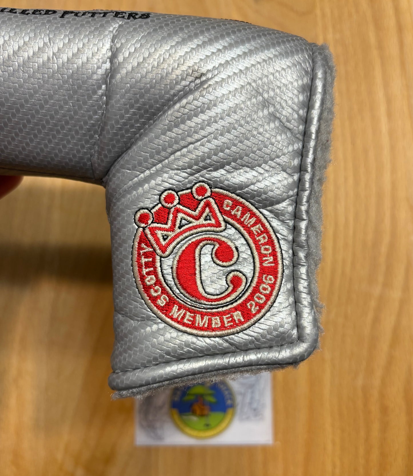 2006 Scotty Cameron Club Cameron Dancing Logo Silver Headcover