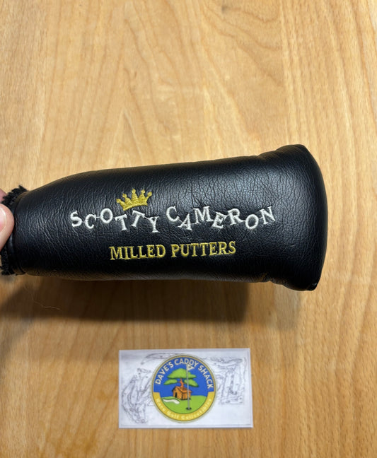 1990s Scotty Cameron Milled Putters NOS Black Leather Headcover