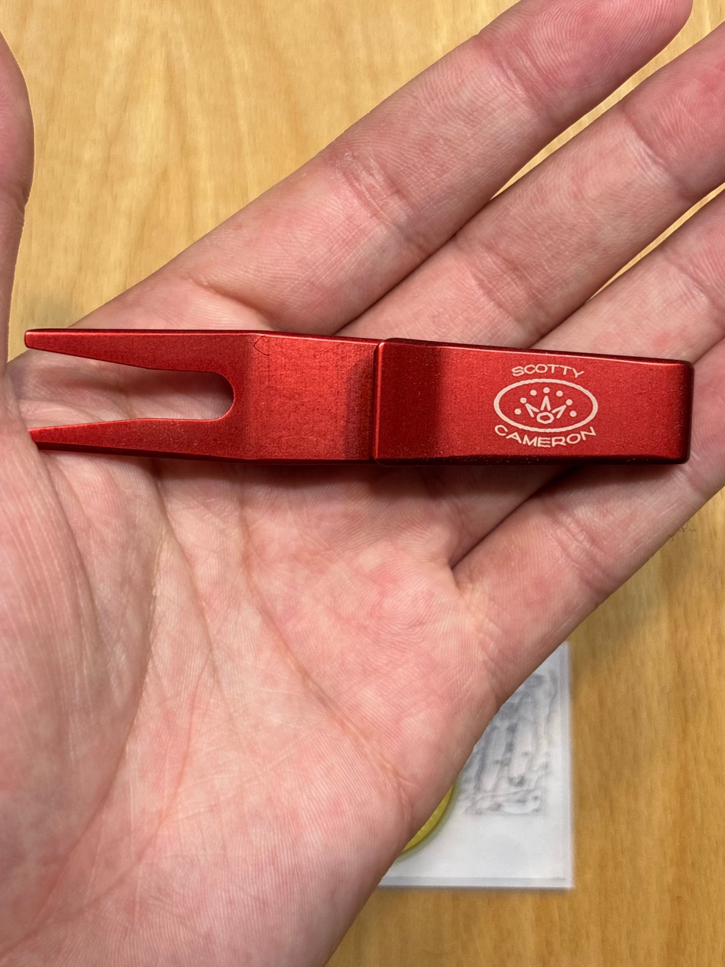 2000s Scotty Cameron Crown Logo Pivot Tool Red