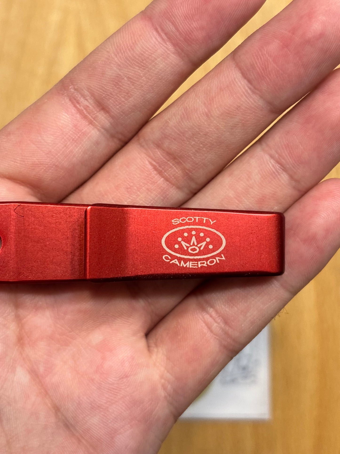 2000s Scotty Cameron Crown Logo Pivot Tool Red
