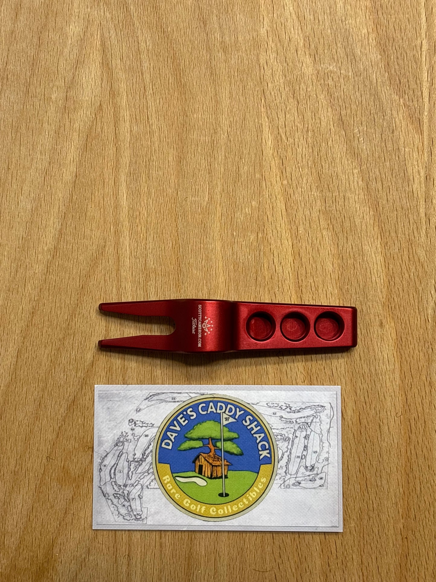 2000s Scotty Cameron Crown Logo Pivot Tool Red