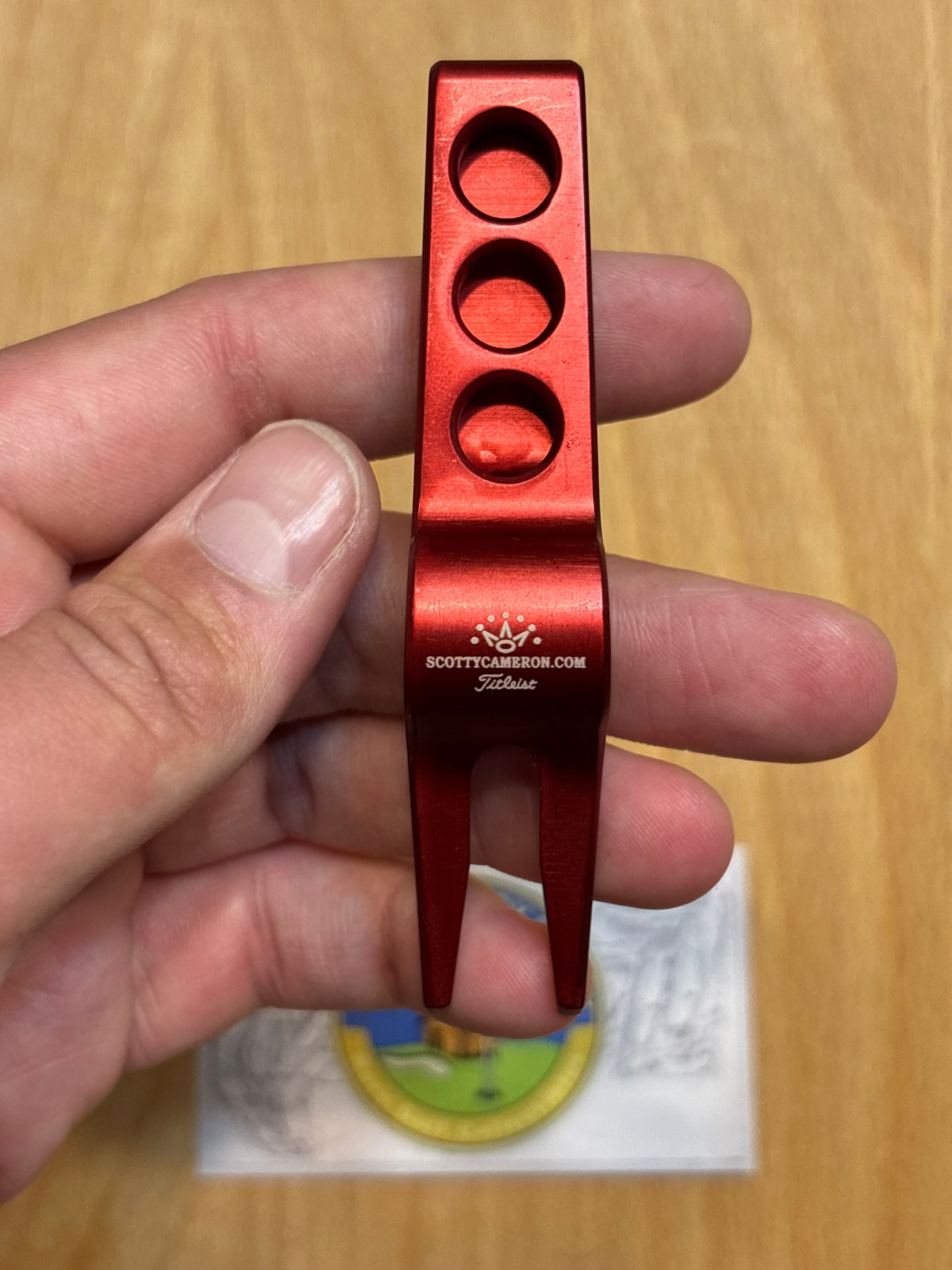 2000s Scotty Cameron Crown Logo Pivot Tool Red