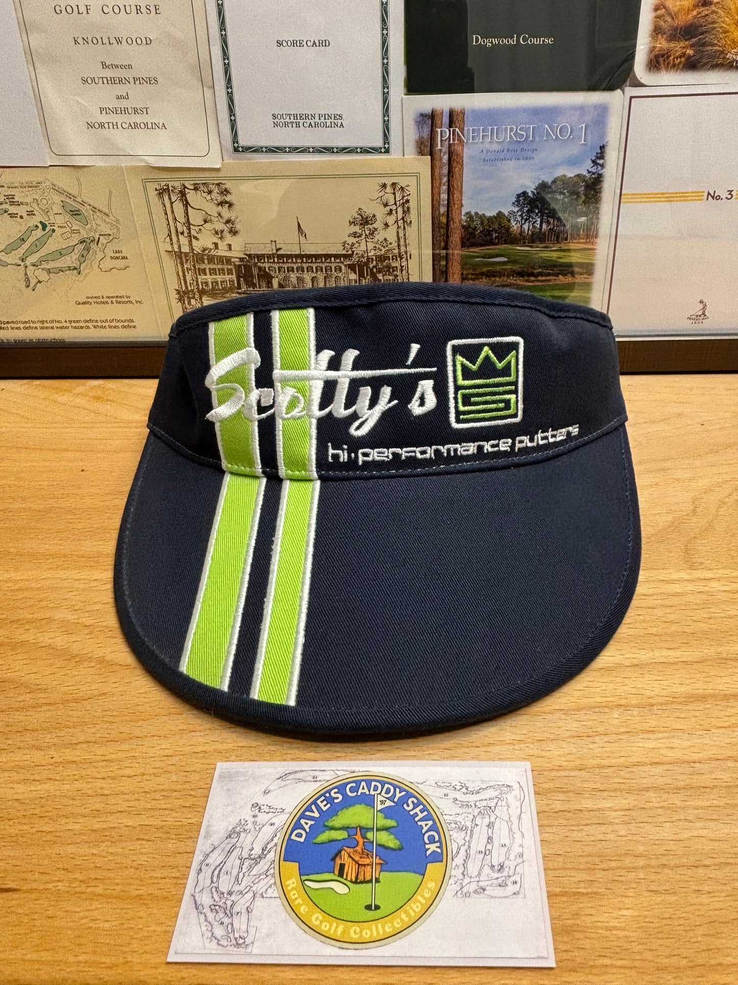 2000s Scotty Cameron Scotty's Hi Performance Putters Visor Navy/Yellow