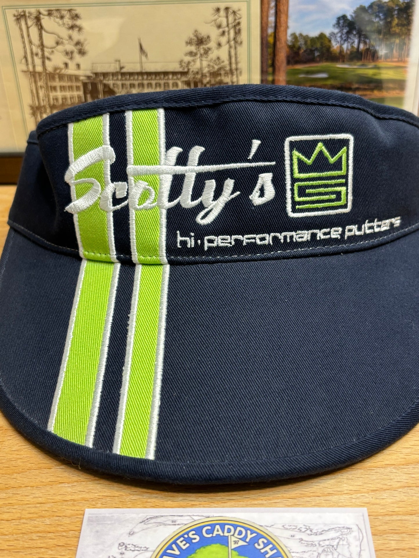2000s Scotty Cameron Scotty's Hi Performance Putters Visor Navy/Yellow