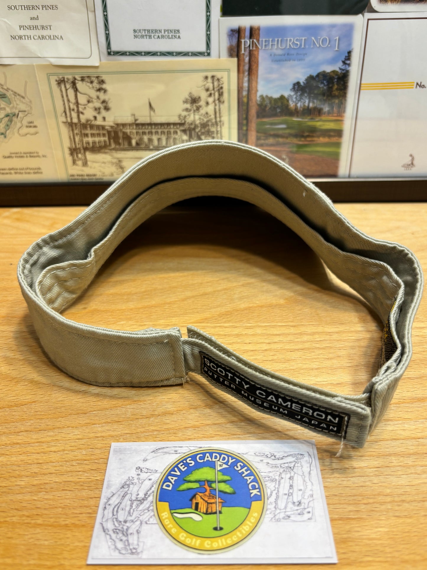 2000s Scotty Cameron Japan Museum & Gallery Visor Beige
