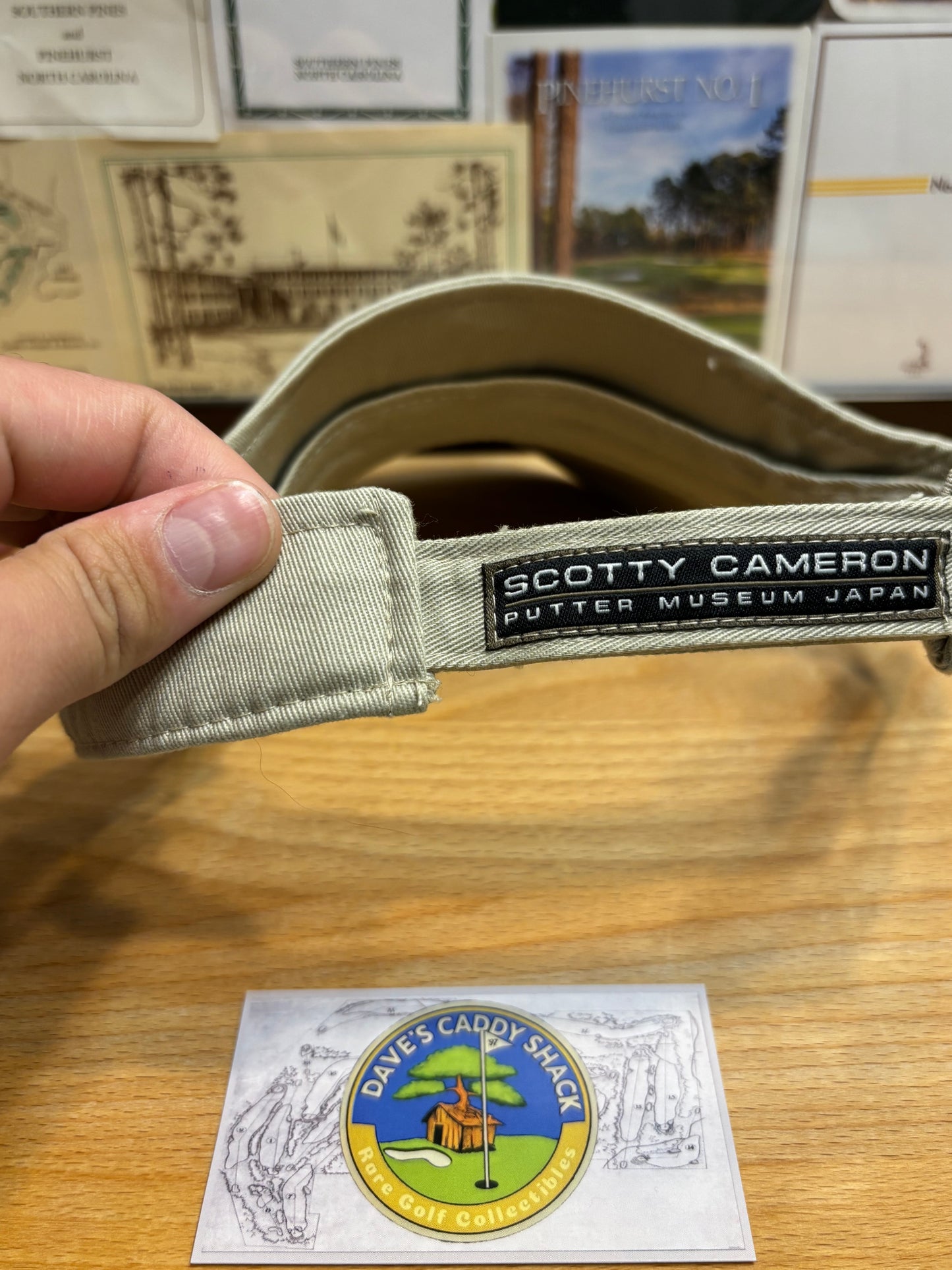 2000s Scotty Cameron Japan Museum & Gallery Visor Beige