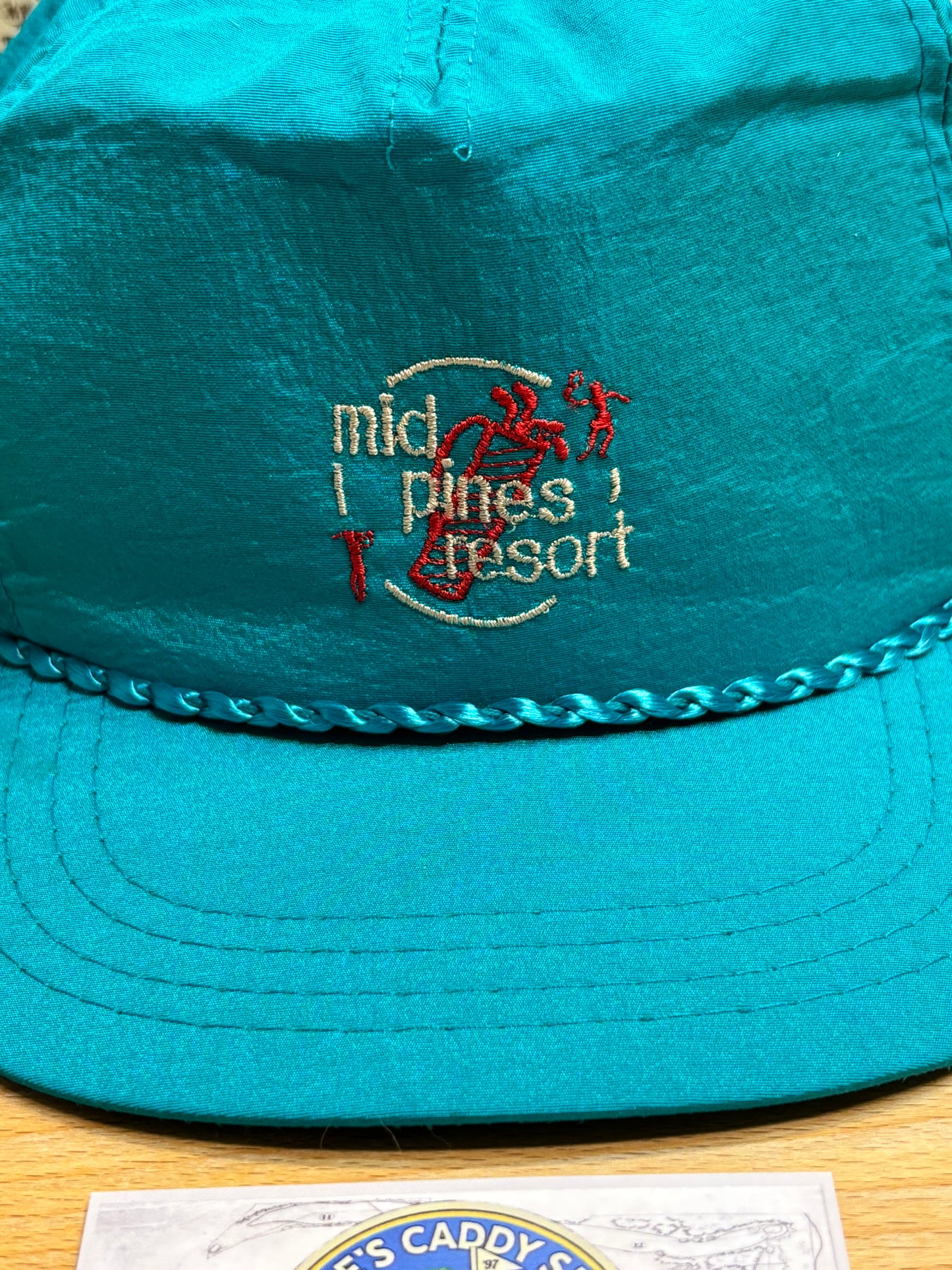 1990s Vintage Mid Pines Golf Club Derby Hat