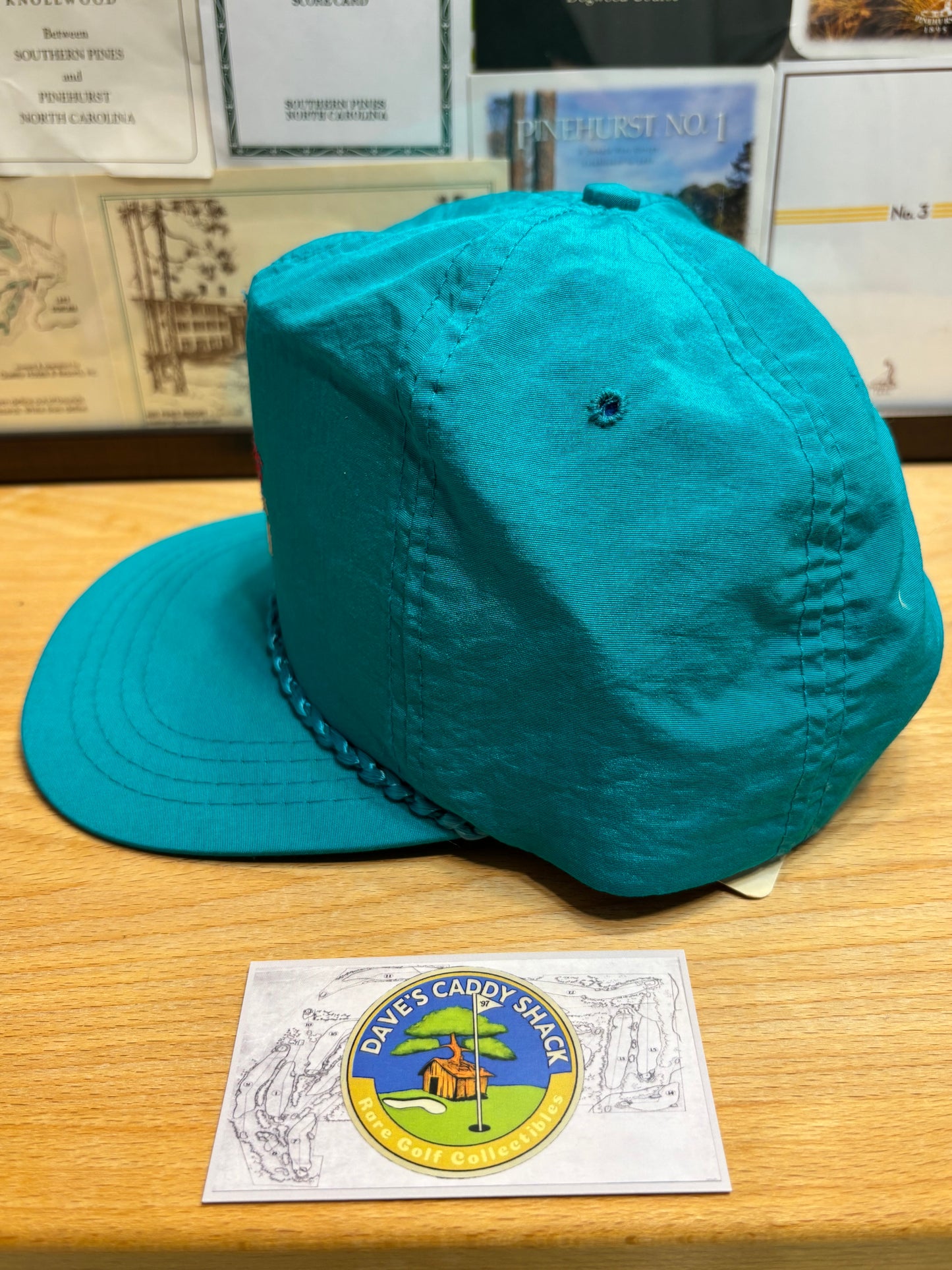 1990s Vintage Mid Pines Golf Club Derby Hat