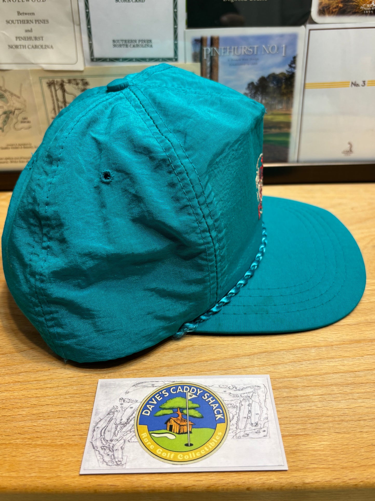 1990s Vintage Mid Pines Golf Club Derby Hat