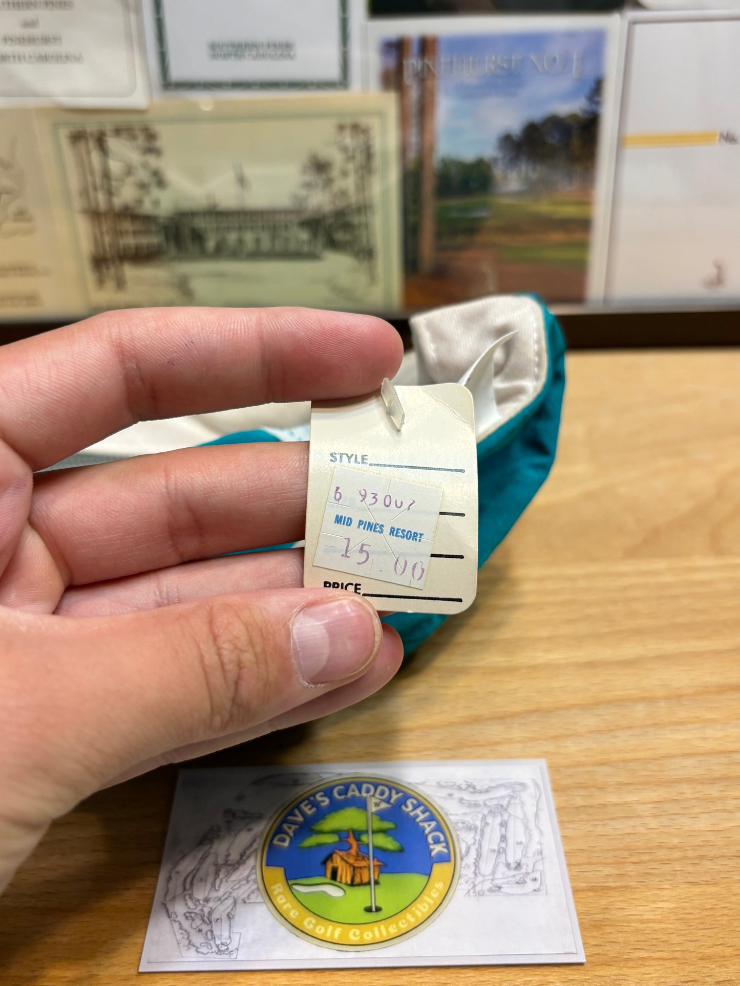 1990s Vintage Mid Pines Golf Club Derby Hat