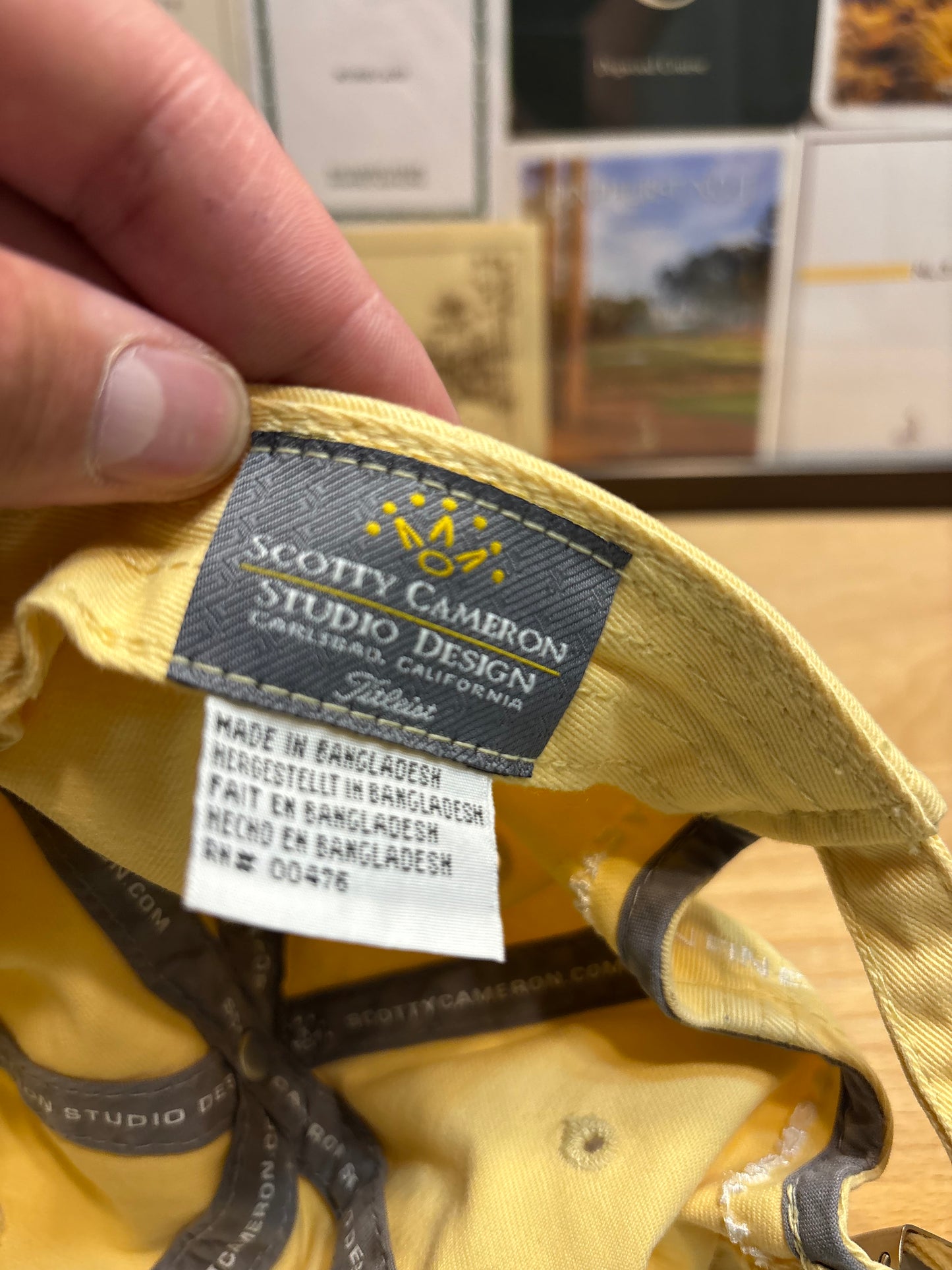 2000s Scotty Cameron Cameron & Co Tiffany Hat Yellow