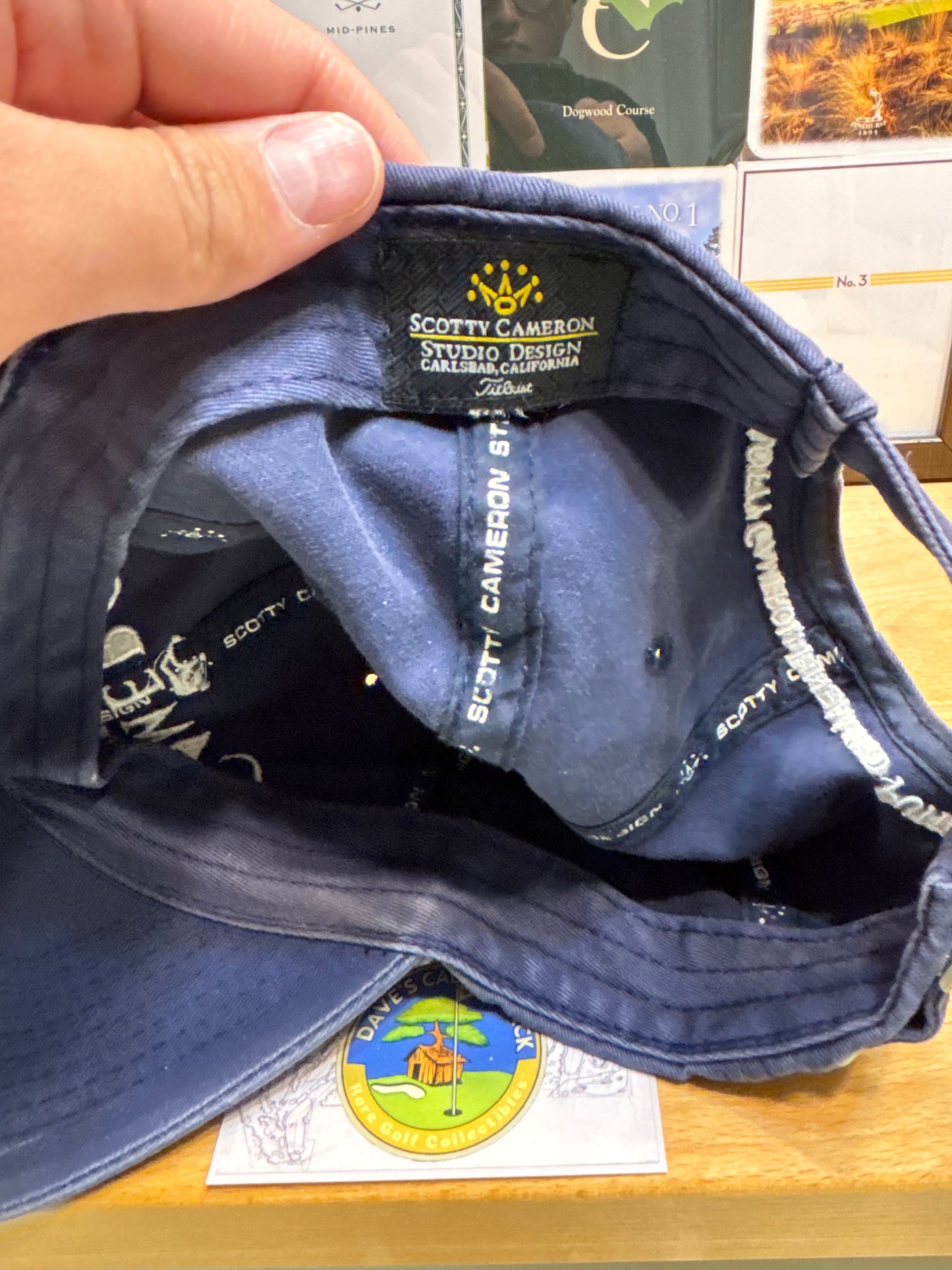 2000s Scotty Cameron Fine Milled Putters Crown Hat Navy