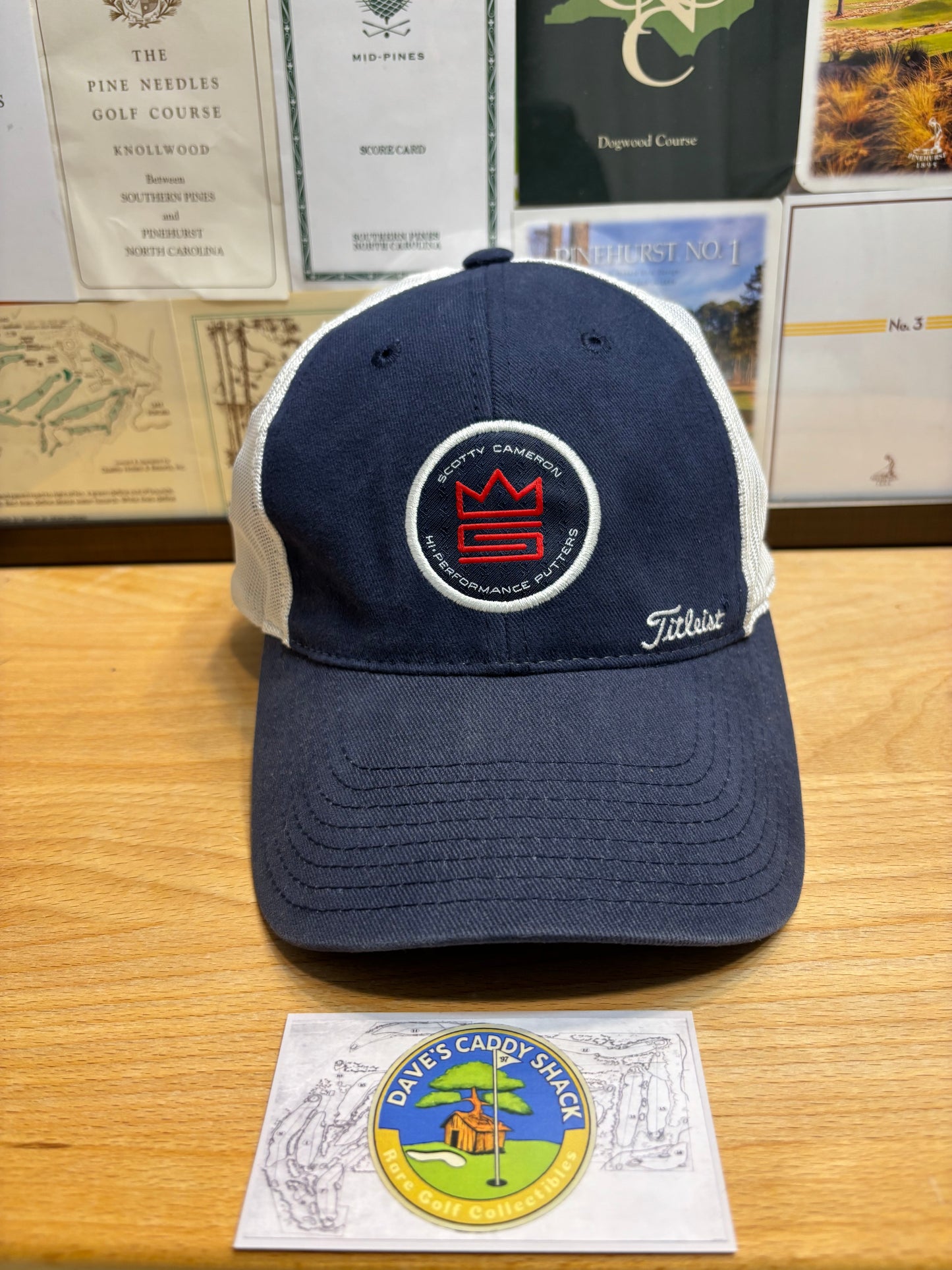 2000s Scotty Cameron Custom Shop Logo Mesh Hat Navy