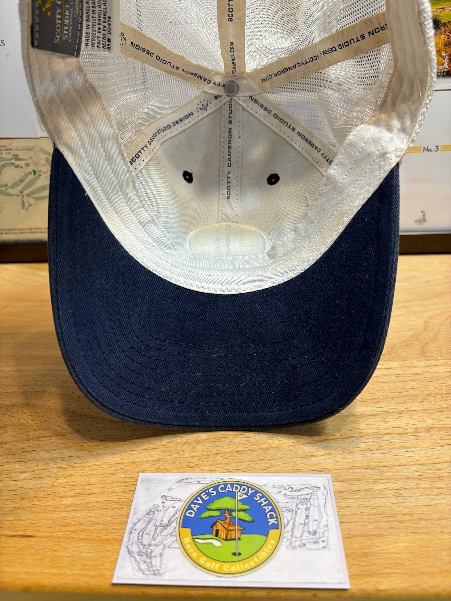 2000s Scotty Cameron Custom Shop Logo Mesh Hat Navy