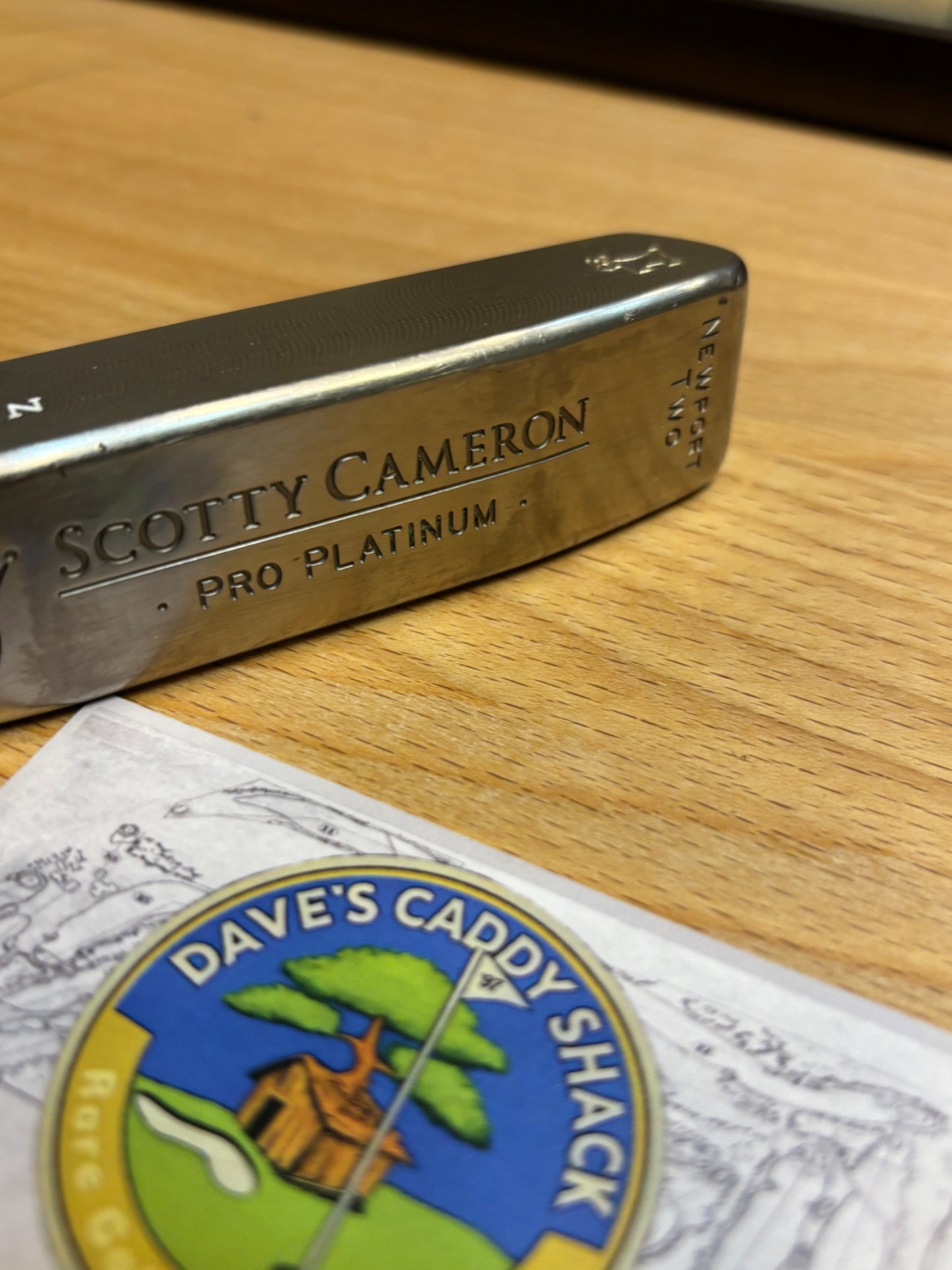 2002 Scotty Cameron Pro Platinum Custom Shop Junk Yard Dog Stamp Putter Left Hand