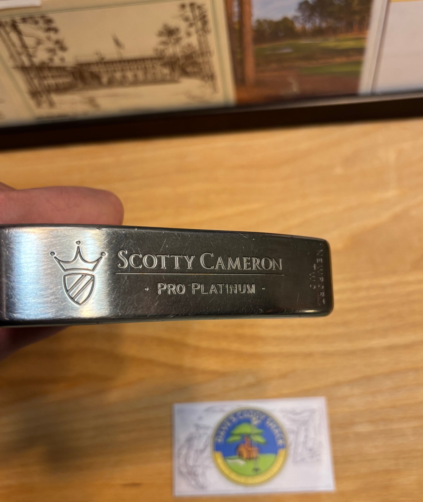 2002 Scotty Cameron Pro Platinum Custom Shop Junk Yard Dog Stamp Putter Left Hand