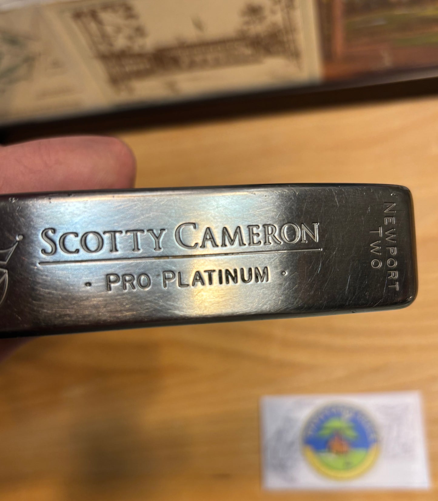 2002 Scotty Cameron Pro Platinum Custom Shop Junk Yard Dog Stamp Putter Left Hand