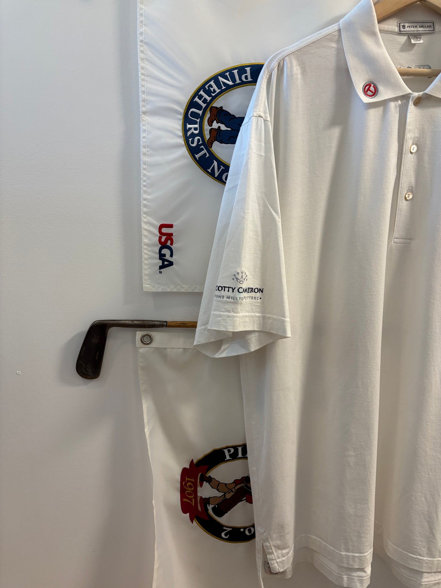 2000s Scotty Cameron Peter Millar Scotty Dog Crest Polo Shirt