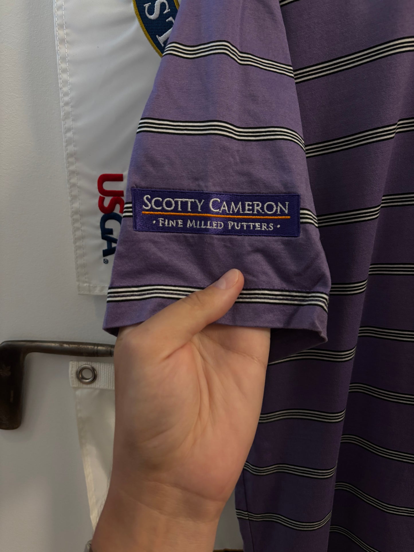 2000s Scotty Cameron Fairway & Green Striped Polo Shirt