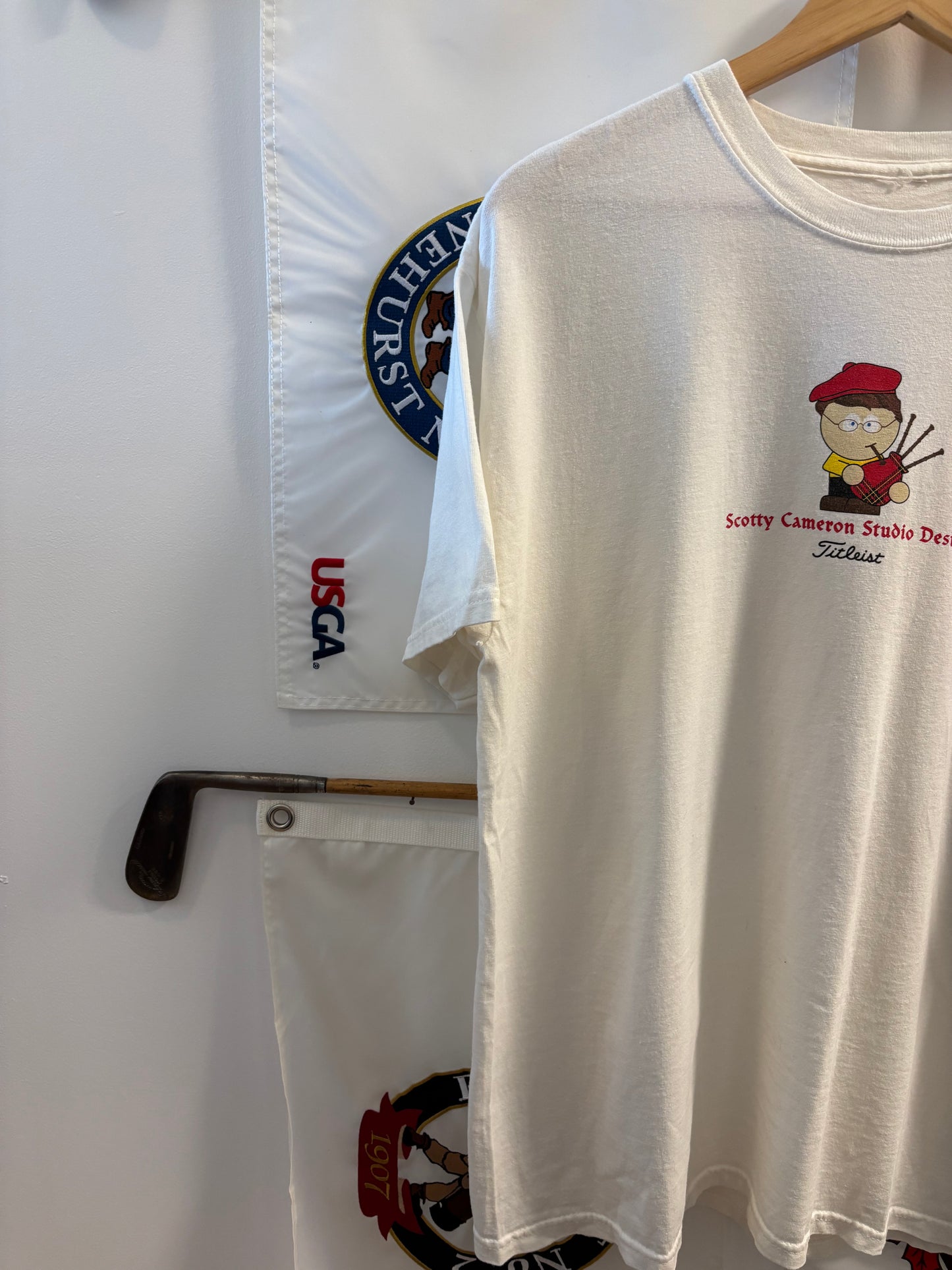 2007 Scotty Cameron British Open Carnoustie Golf/Bag Pipes T Shirt