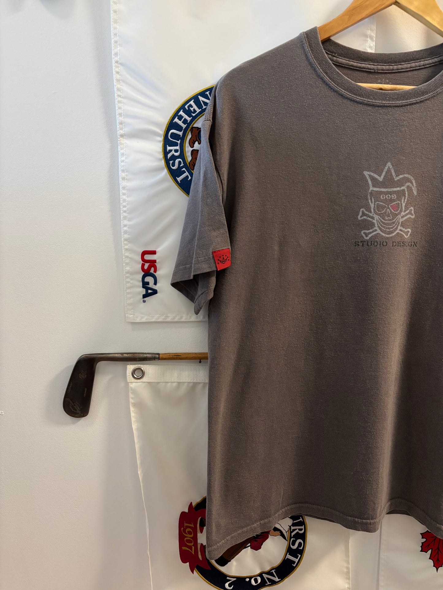 2020s Scotty Cameron Jester Skull Logo Gray T Shirt