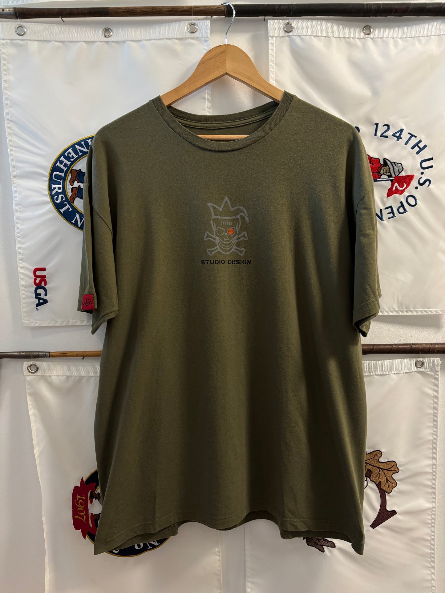 2020s Scotty Cameron Jester Skull Logo Olive T Shirt