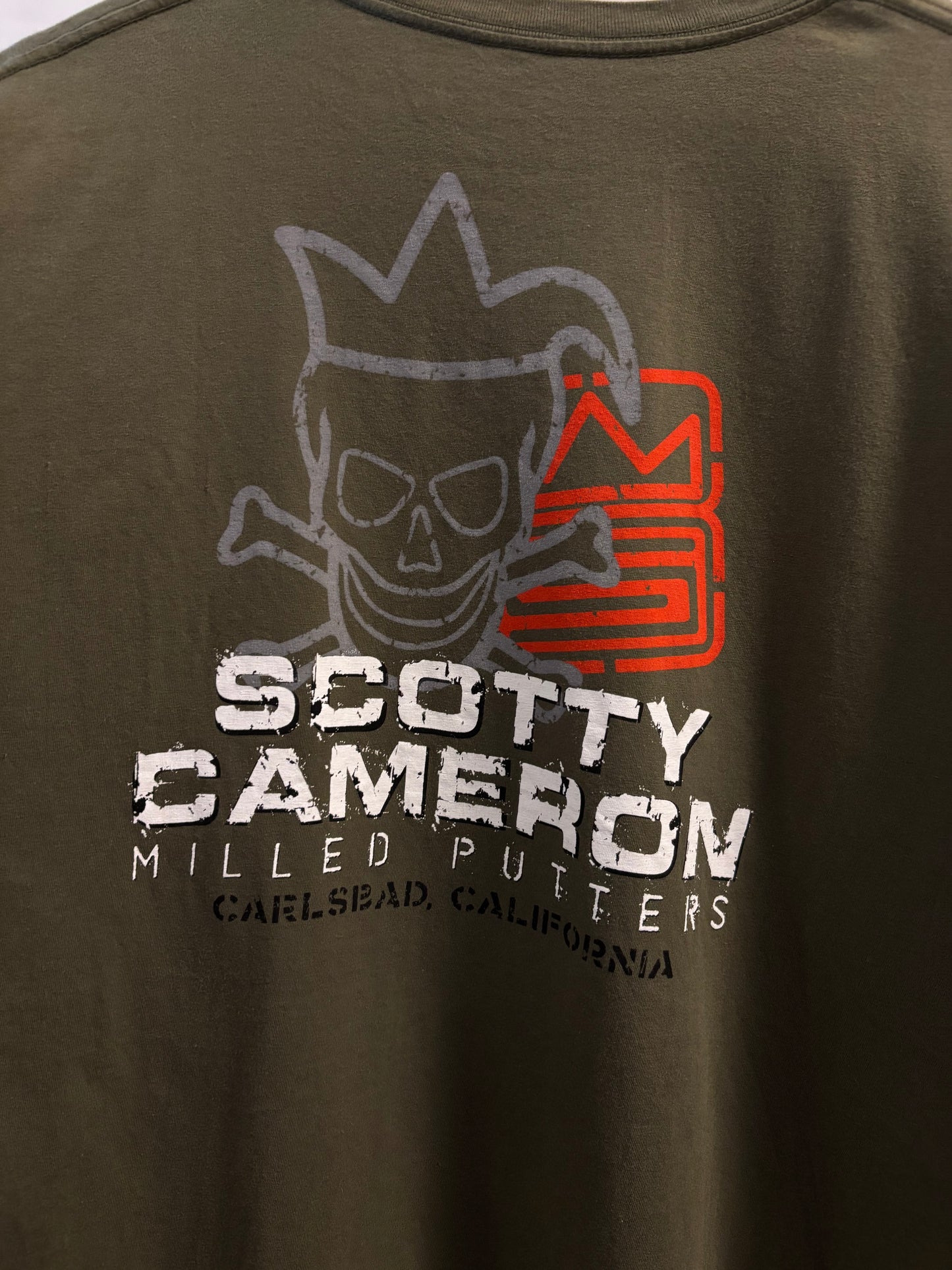 2020s Scotty Cameron Jester Skull Logo Olive T Shirt