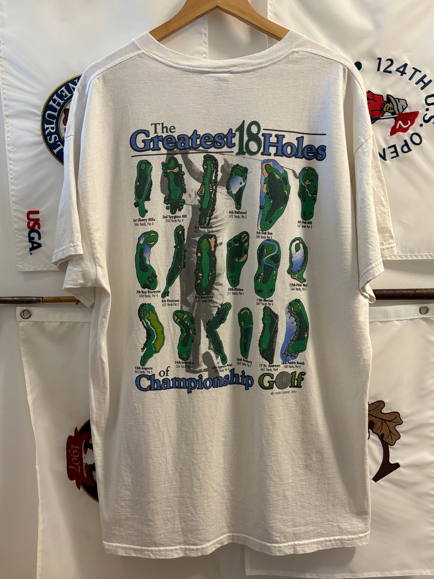 1998 Vintage Greatest 18 Holes of Championship Golf T Shirt