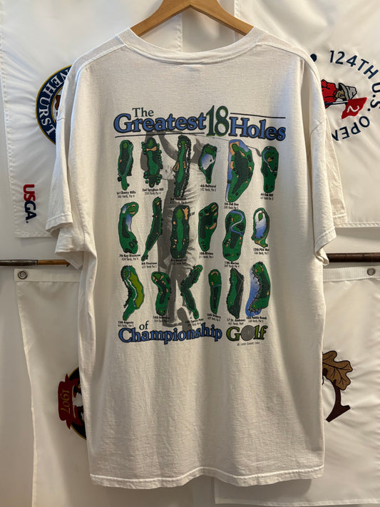 1998 Vintage Greatest 18 Holes of Championship Golf T Shirt