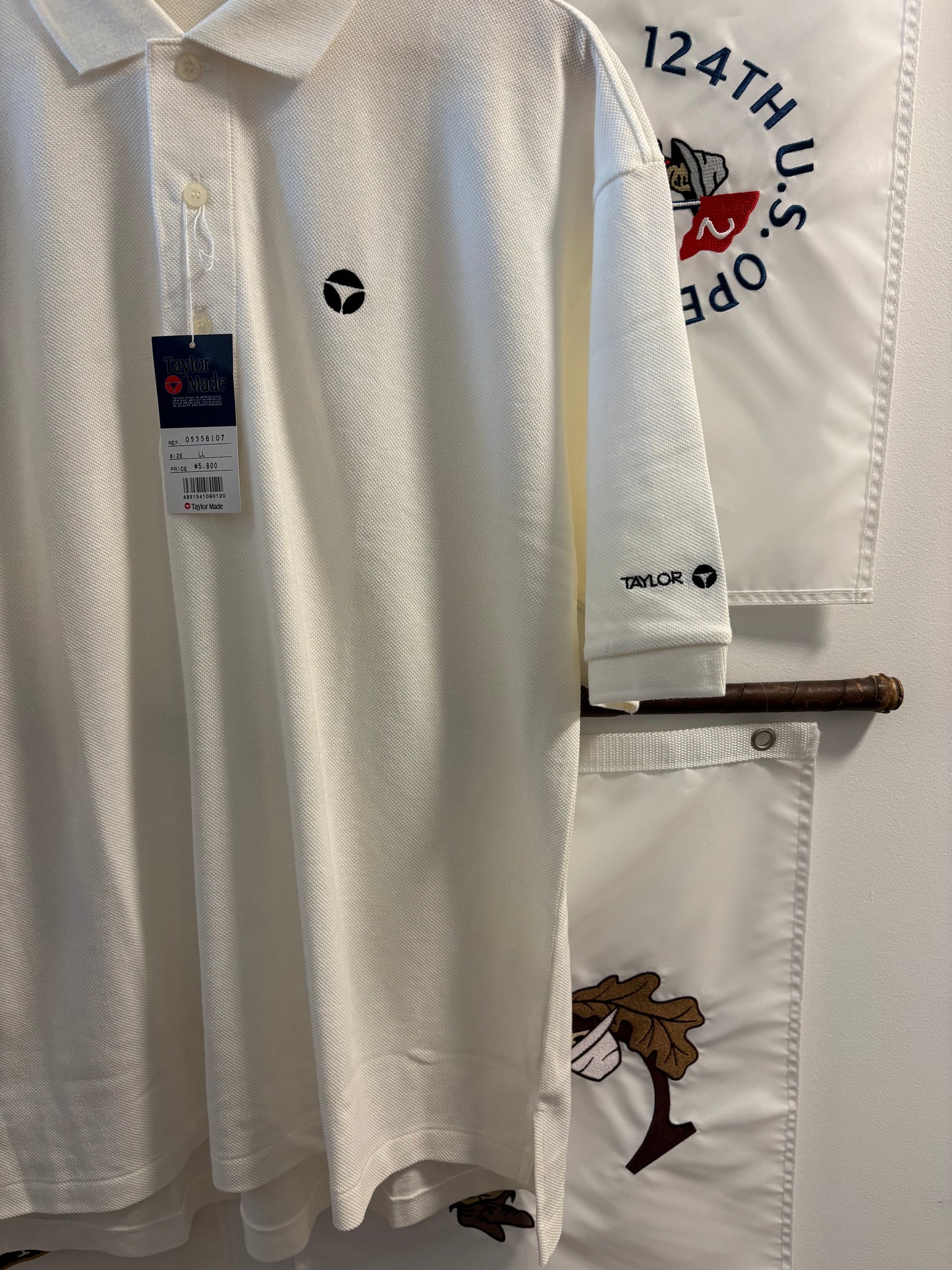 1990s Vintage Taylormade T Logo Polo White