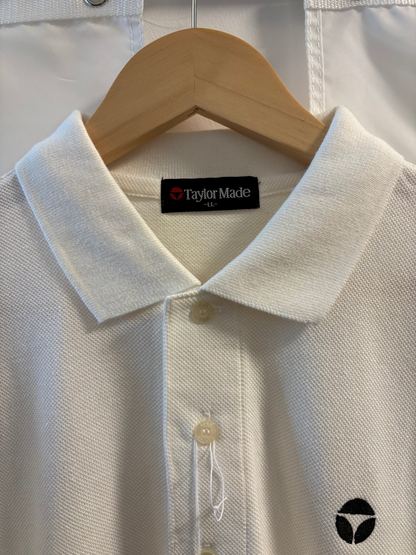 1990s Vintage Taylormade T Logo Polo White