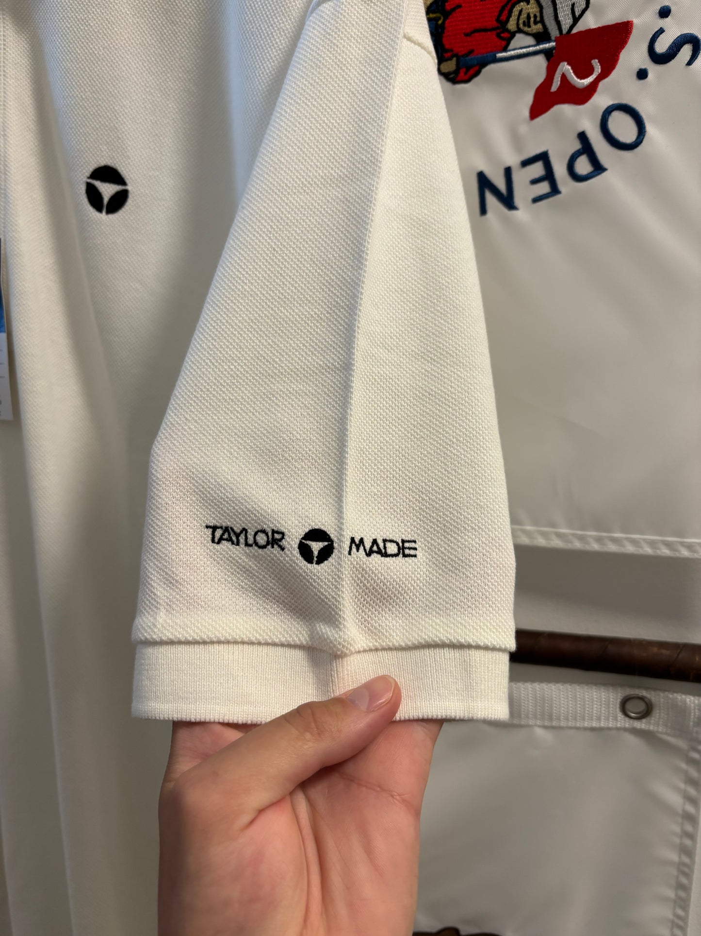 1990s Vintage Taylormade T Logo Polo White