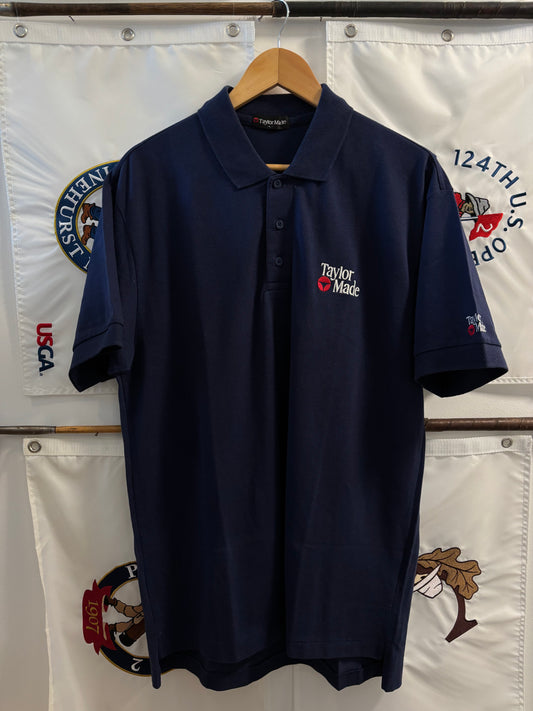 1990s Vintage Taylormade Classic Logo Polo Navy