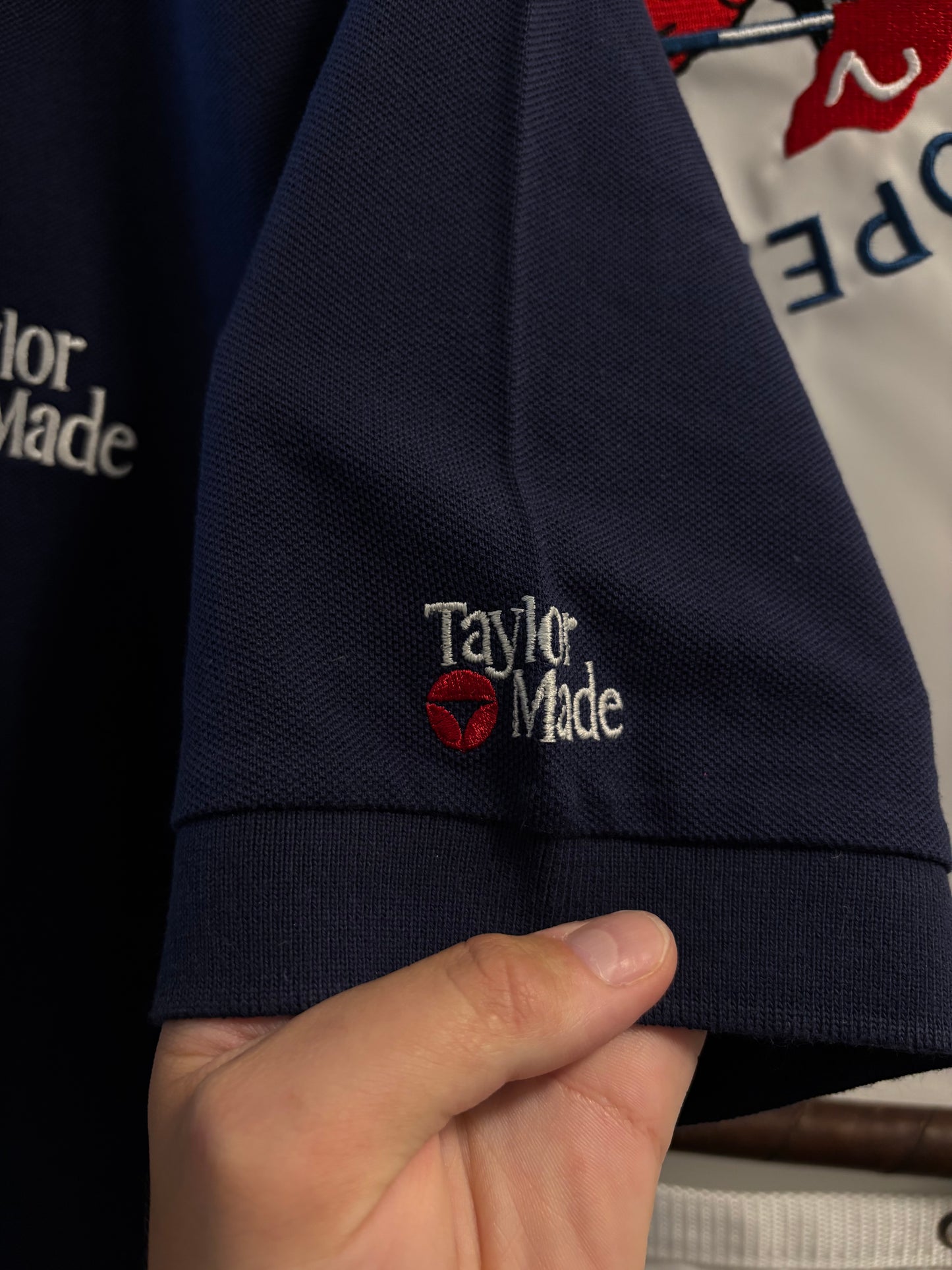 1990s Vintage Taylormade Classic Logo Polo Navy