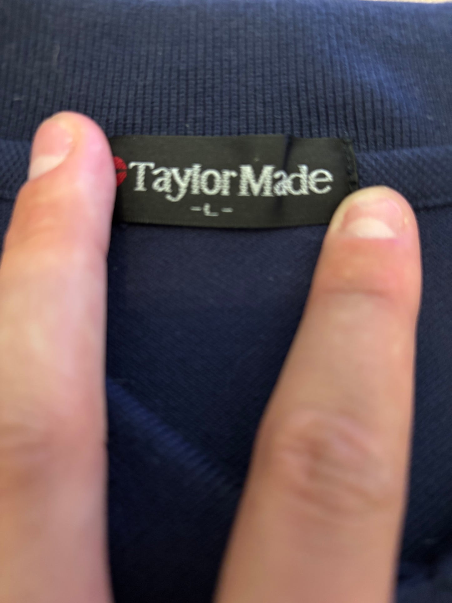 1990s Vintage Taylormade Classic Logo Polo Navy
