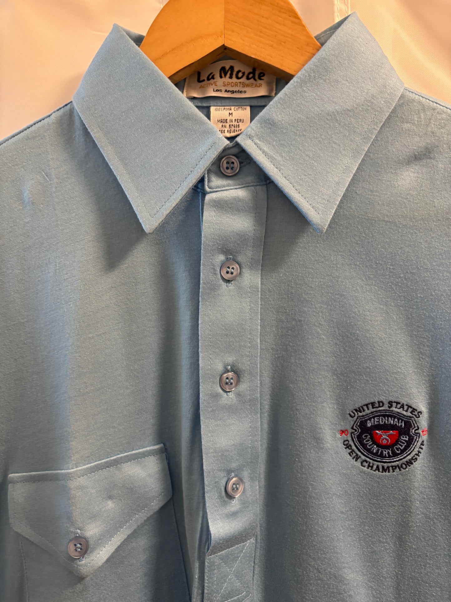 1990s Vintage US Open Medinah La Mode Polo