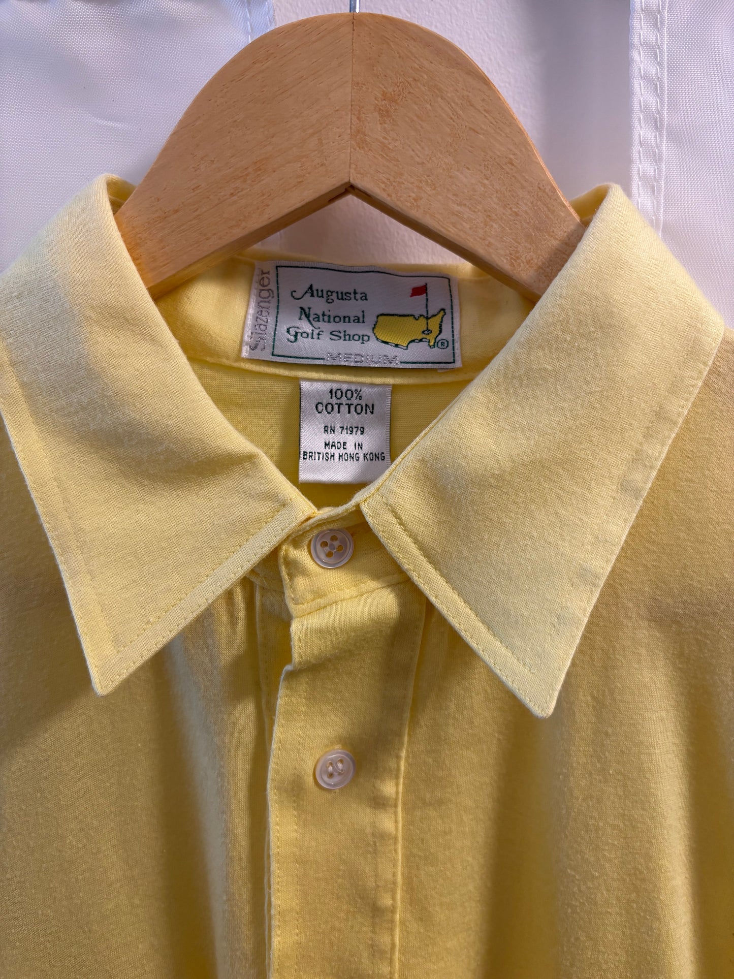 1990s Vintage Masters Slazenger Polo Yellow