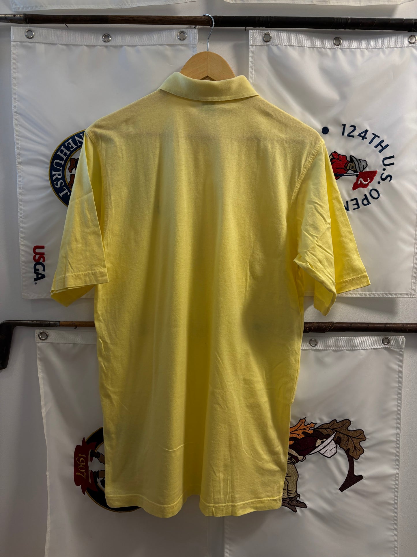 1990s Vintage Masters Slazenger Polo Yellow