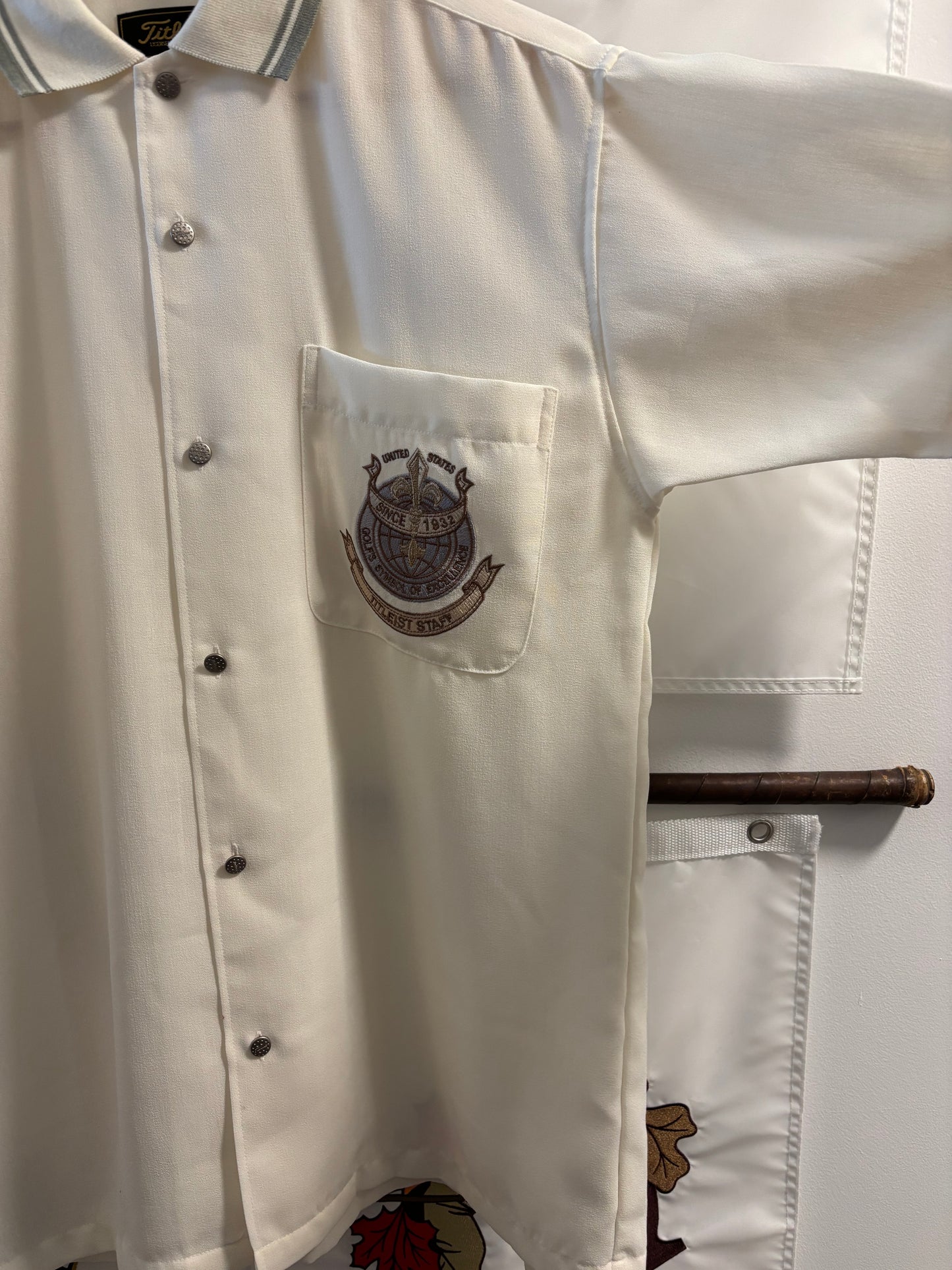 1990s Vintage Titleist Button Up Staff Shirt White