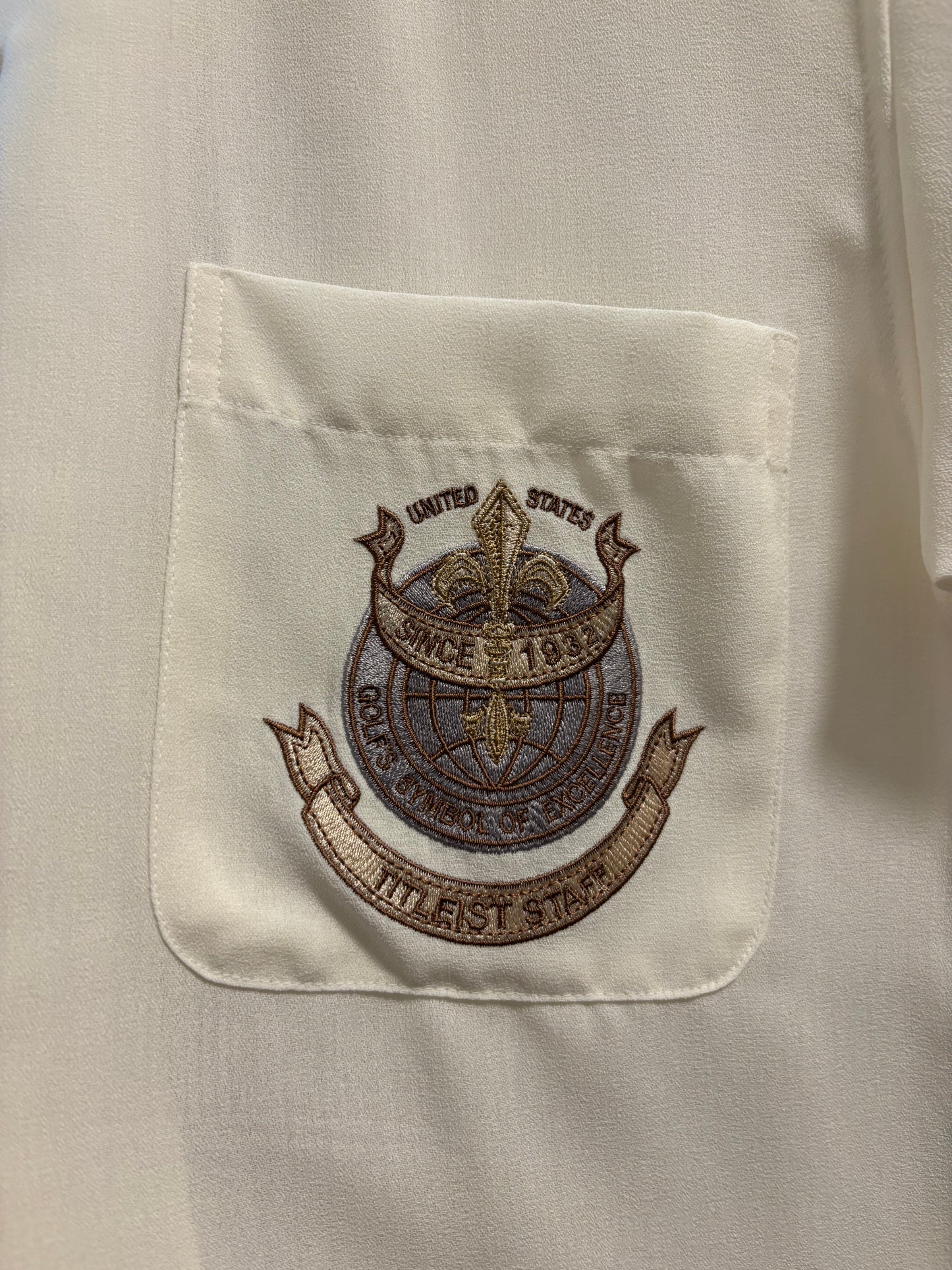 1990s Vintage Titleist Button Up Staff Shirt White