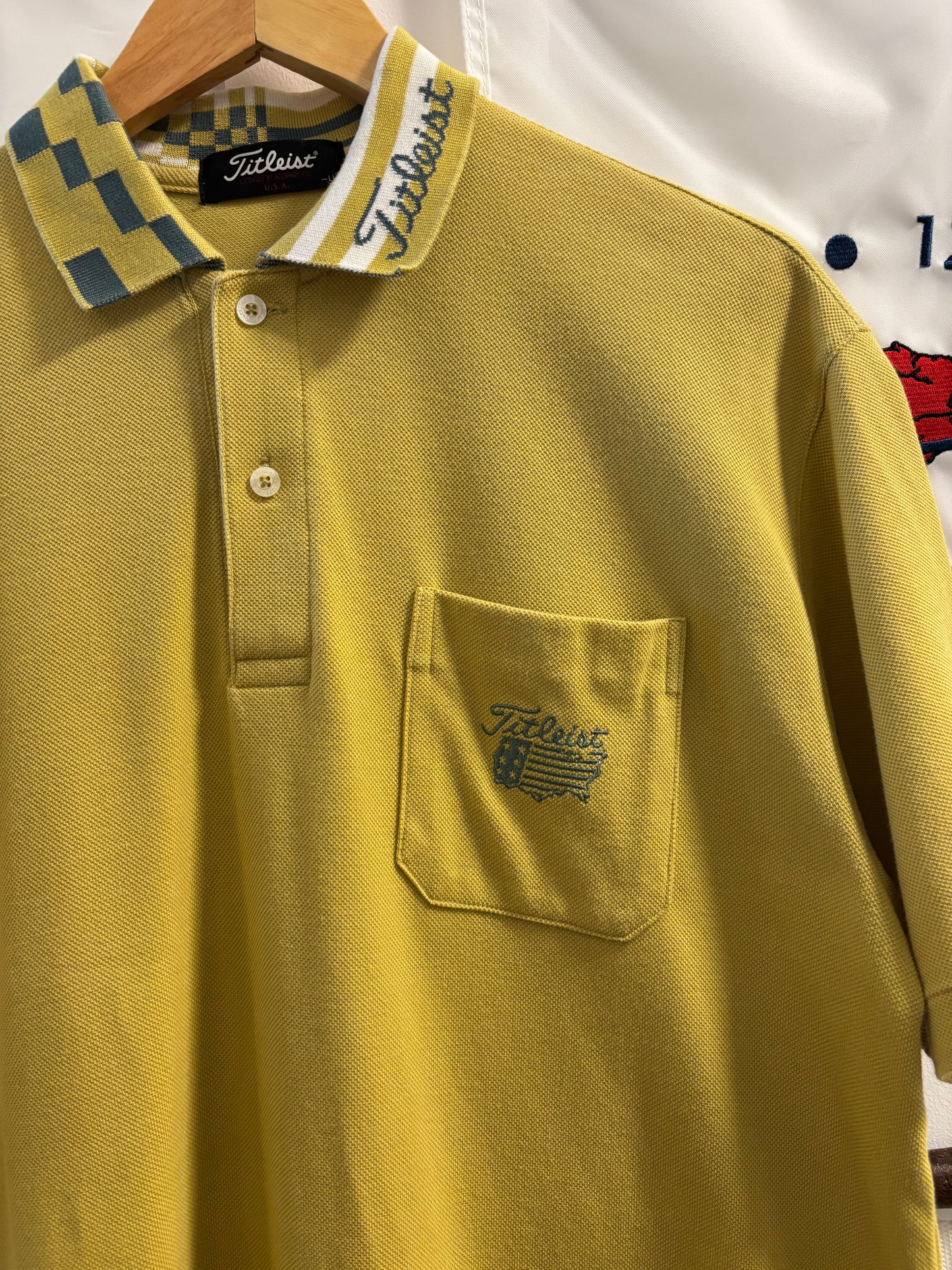 1990s Vintage Titleist USA Logo Yellow