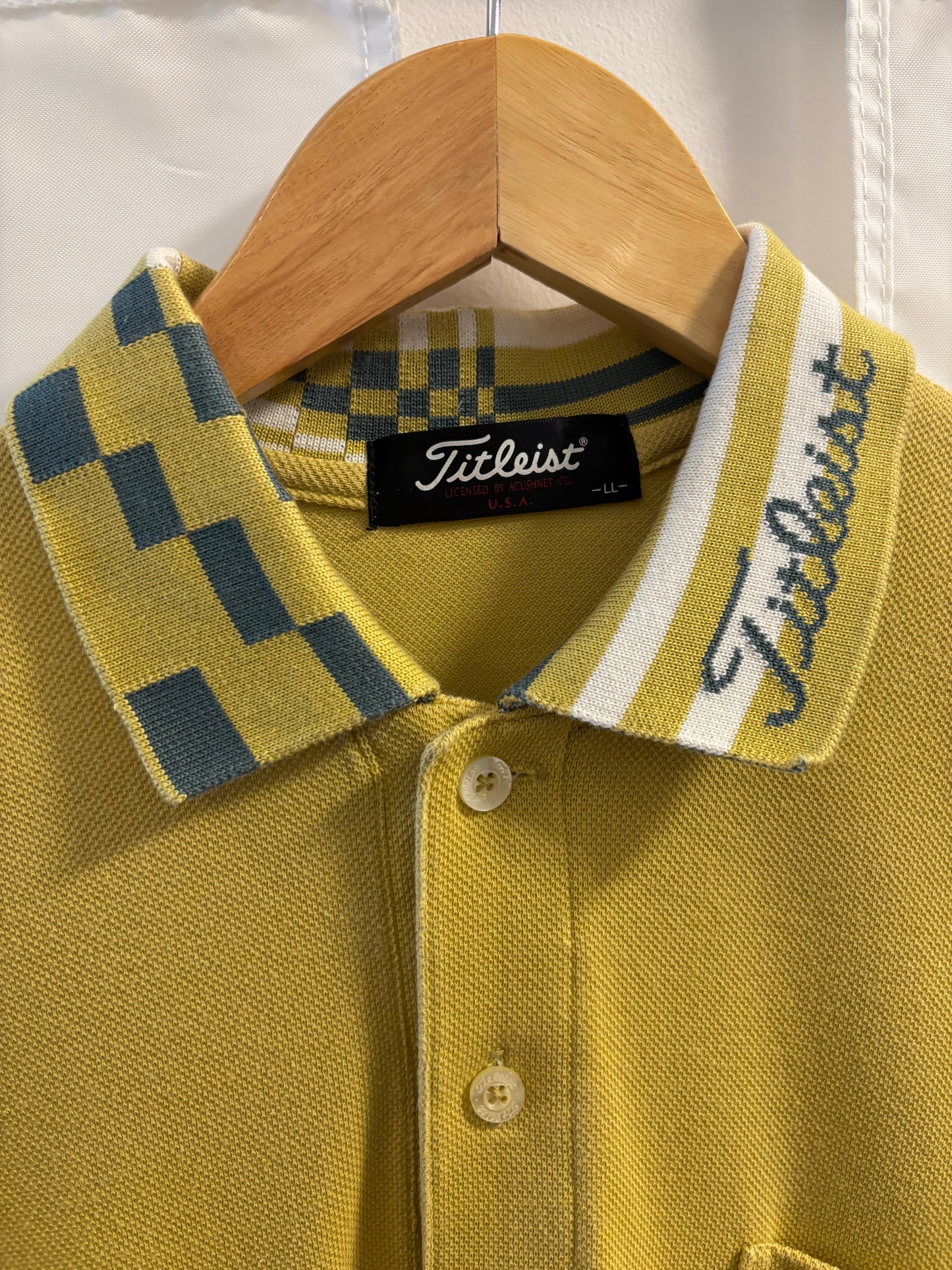 1990s Vintage Titleist USA Logo Yellow