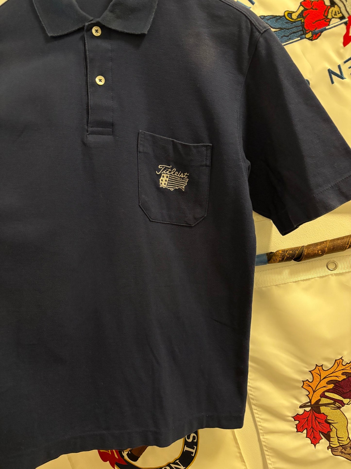 1990s Vintage Titleist USA Logo Navy
