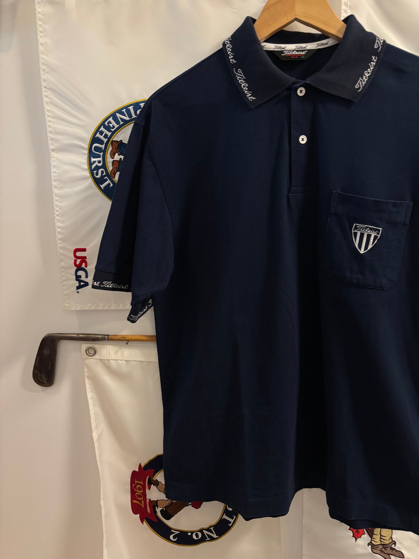 1990s Vintage Titleist USA Logo Navy