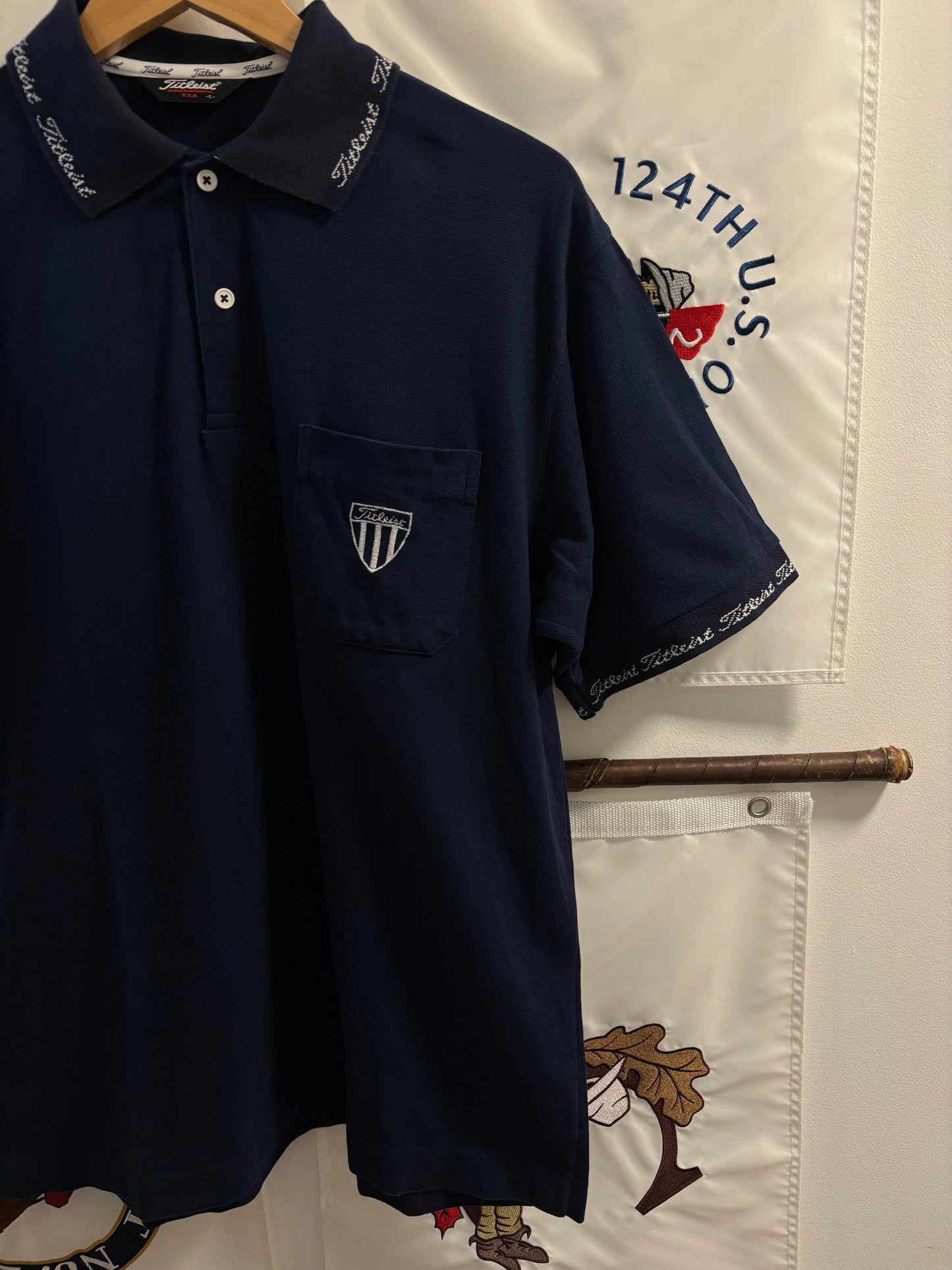 1990s Vintage Titleist USA Logo Navy